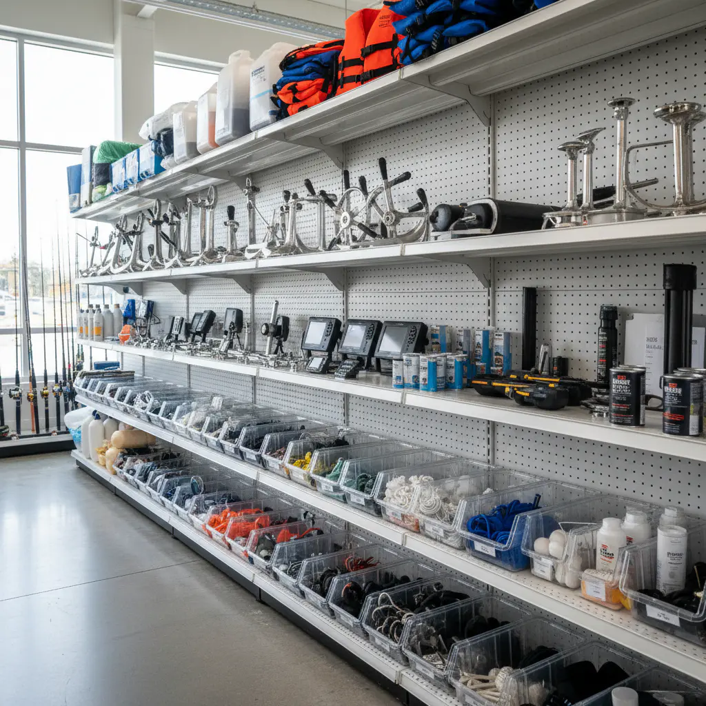 Marine parts on display
